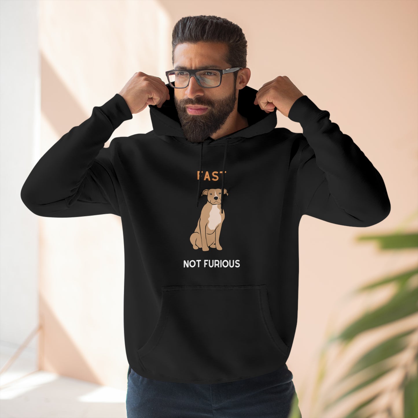 Fast not Furious Pittie Premium Pullover Hoodie