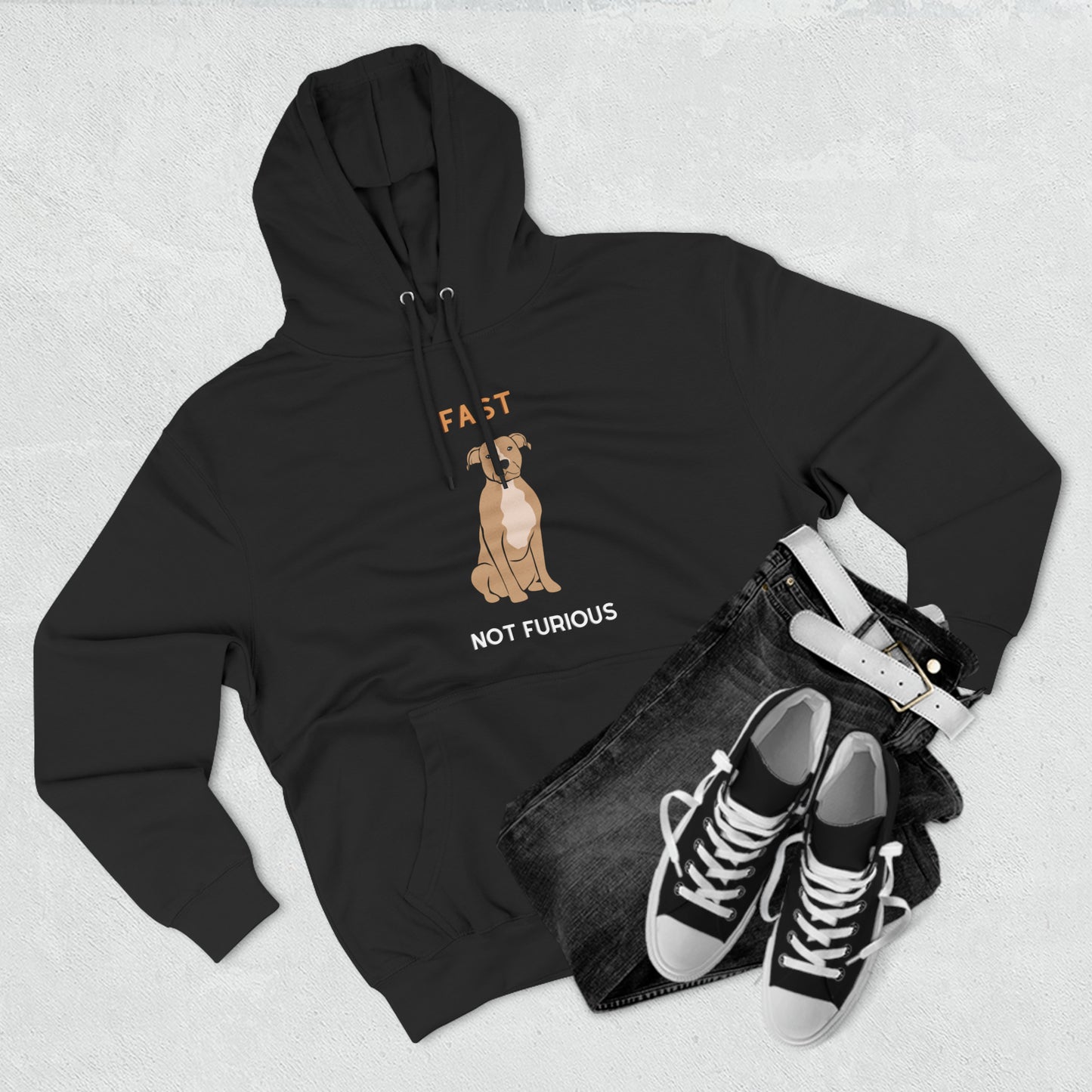 Fast not Furious Pittie Premium Pullover Hoodie