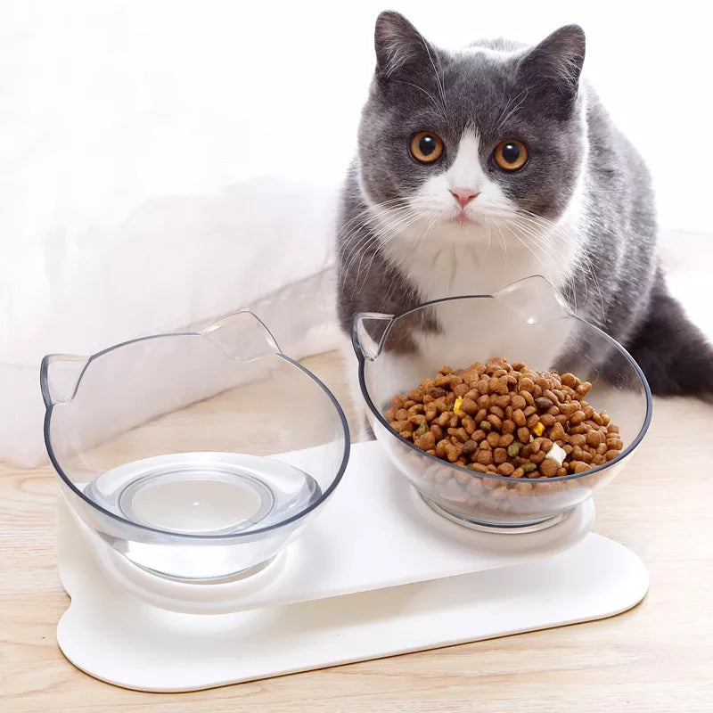 Non-Slip Inclined Cat Feeding Bowl