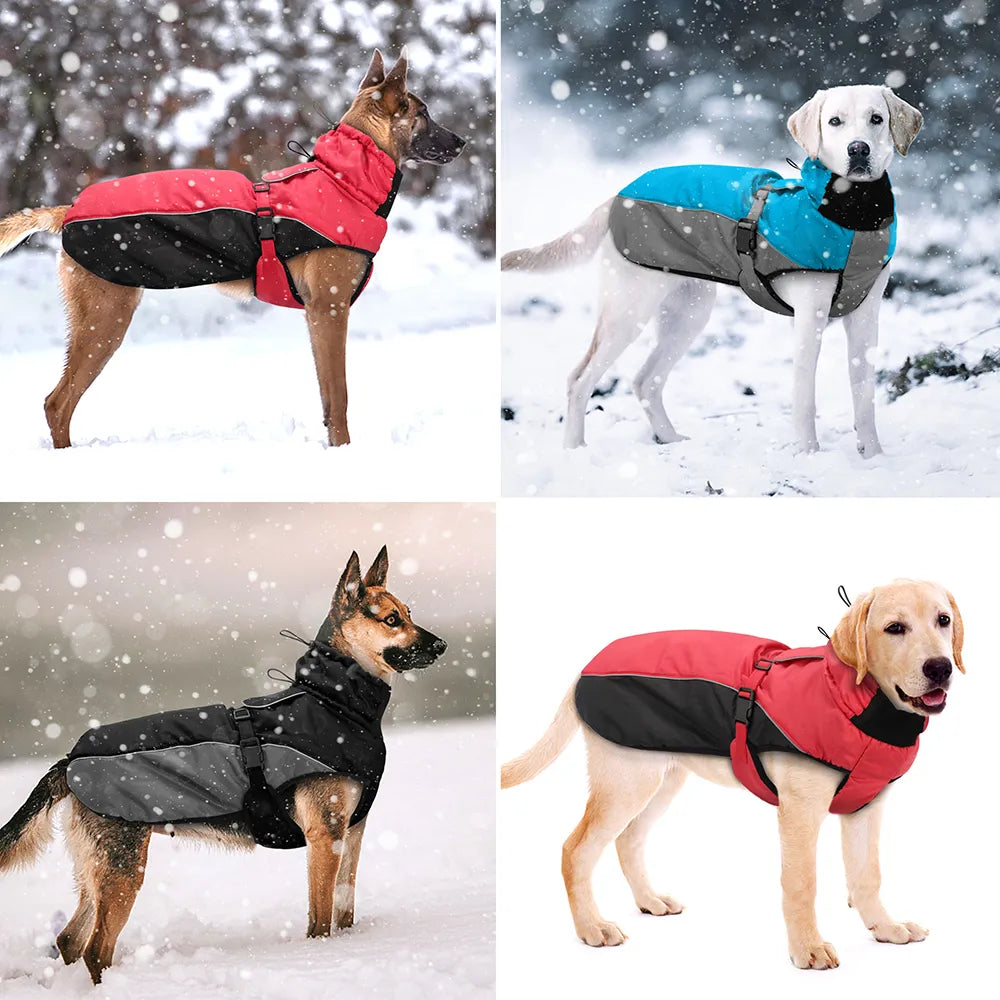 Reflective Waterproof Coat for Medium to Large Dogs