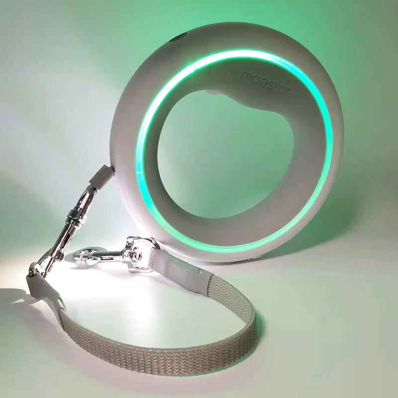 Retractable LED UFO Pet Leash