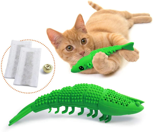 Interactive Cat Toothbrush with Catnip