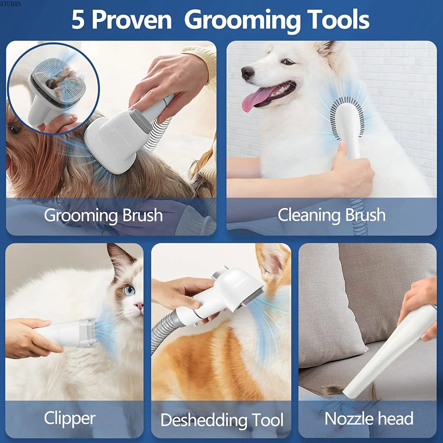 5-in-1 Pet Grooming Kit