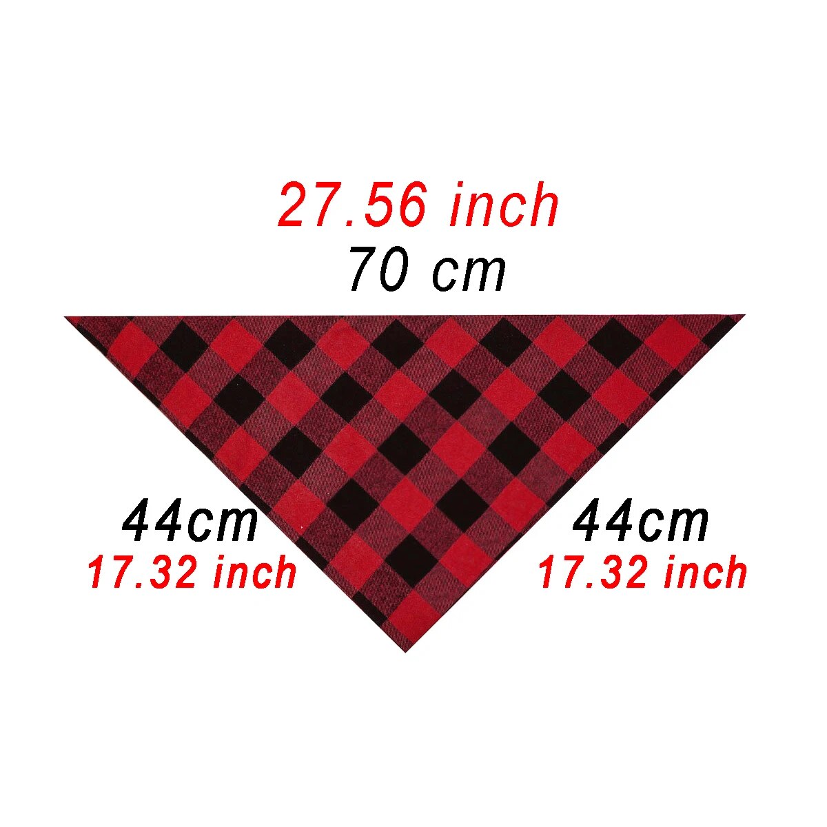 Plaid Pet Bandana with Name