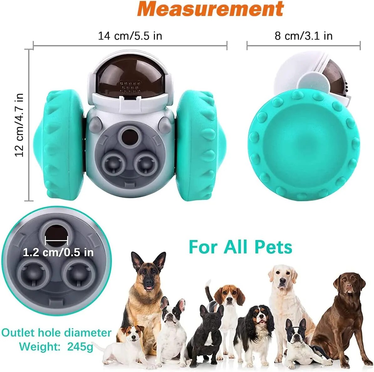 Interactive Food Dispenser Pet Toy- Increases IQ